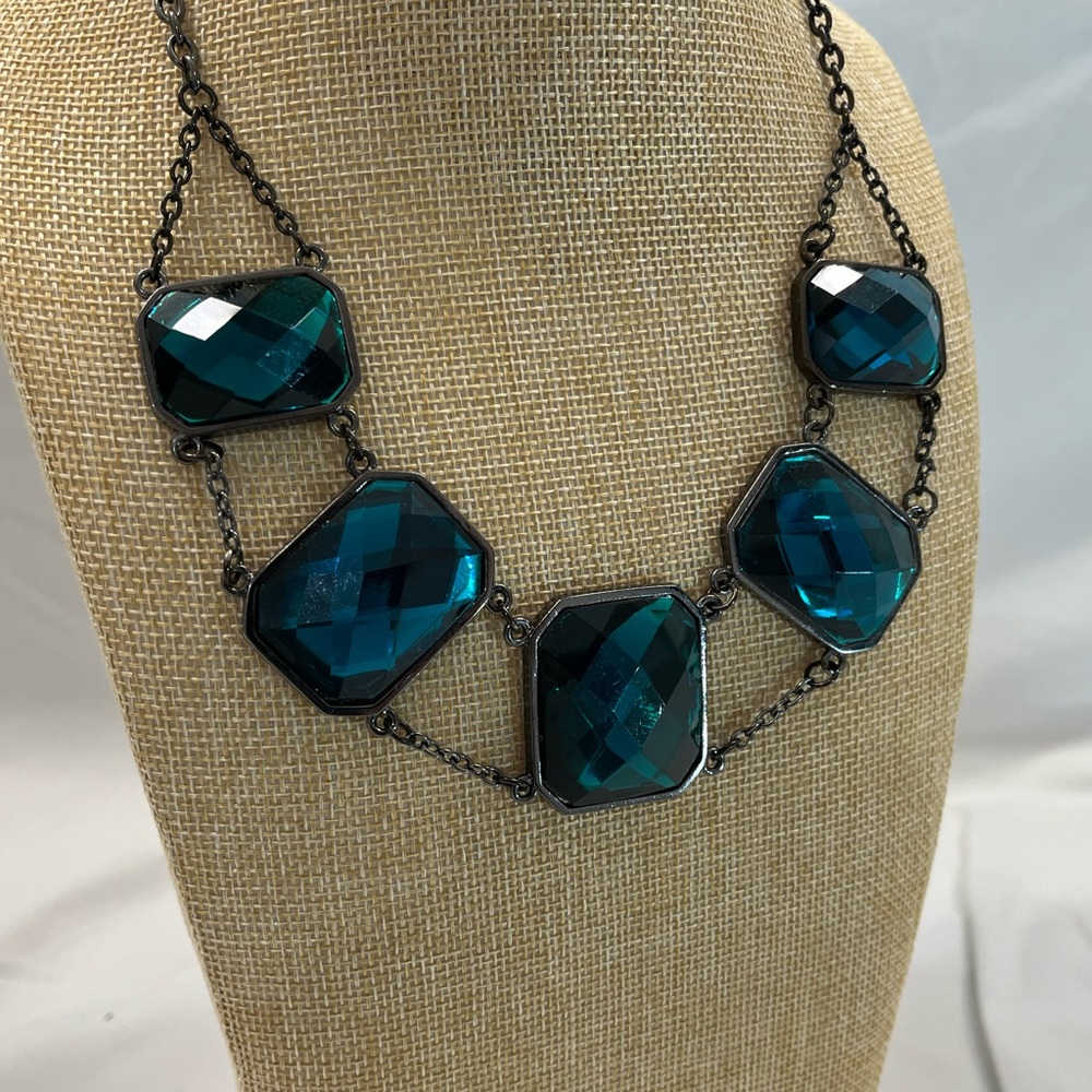 🔥Statement🔥Necklace with Blue Stones